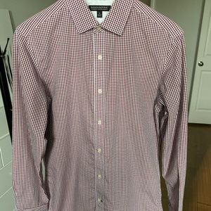 Mens Banana Republic Dress Shirt Size Small S Non-Iron Tailored Slim Fit